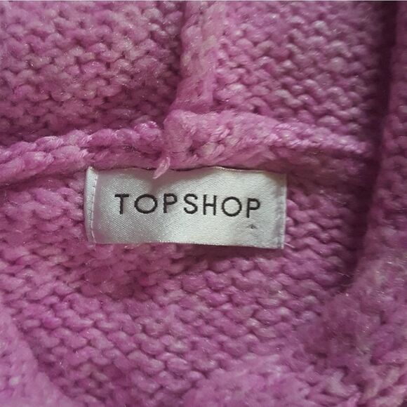 TOPSHOP snap down hooded sweater jacket - Picture 2 of 5